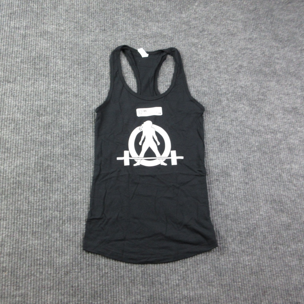 IDEAL By Next Level Tank Womens XS Black Slim Scoop Neck Activewear Gym Training